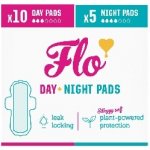 Flo Ultra tenké menstruační vložky z bio bambusu s křidélky mix 10 ks denních a 5 ks nočních – Hledejceny.cz