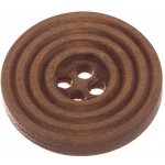 Knoflík 25mm dřevěný WITO Varianta: světle hnědý – Zboží Dáma