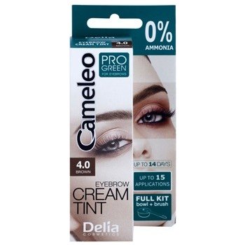 Delia Cosmetics Cameleo krémová profesionální barva na obočí 4.0 Brown 15 ml