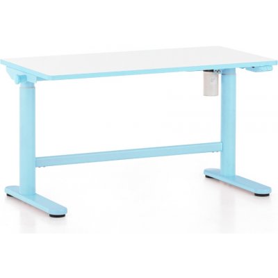 Rauman Výškově nastavitelný stůl OfficeTech Kids, 100 x 50 cm, bílá / modrá