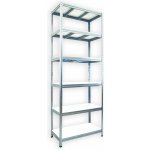 Biedrax Regál 45 x 120 x 240 cm 6 polic bílé lamino – Zbozi.Blesk.cz