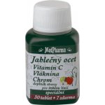 MedPharma Jablečný ocet+vlák.+vit.C+chrom 37 tablet – Hledejceny.cz