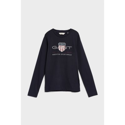 GANT ARCHIVE SHIELD LS T SHIRT EVENING BLUE – Zboží Mobilmania
