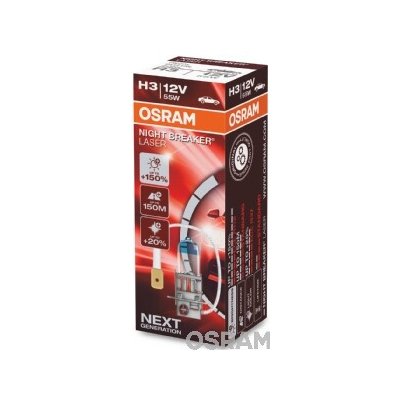 OSRAM žárovka H3 12V 55W, PK22S NIGHTBREAKERLASER - 1 kus | Zboží Auto