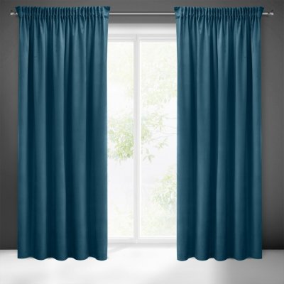 Pierre Cardin ZATEMŇOVACÍ ZÁVĚS NA PÁSCE PIERRE CARDIN SIBEL 140X270 CM TMAVĚMODRÁ – Hledejceny.cz