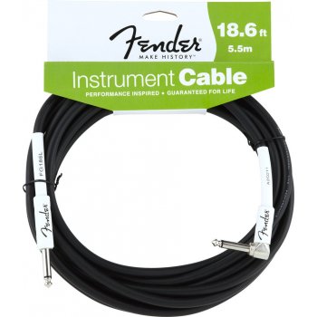 Fender Performance Series Instrument Cable 5.5m Angled BLK