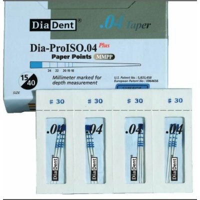 DiaDent Čepy sterilní papírové kónické .04 Plus MP258-791 - Sort.: 15/40 – Hledejceny.cz