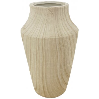 by inspire Keramická váza Runa 13,5×13,5×23 cm – vzhled dřeva – Hledejceny.cz