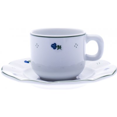 G. Benedikt Šálek s podšálkem porcelán modré kytičky 200 ml – Zboží Mobilmania