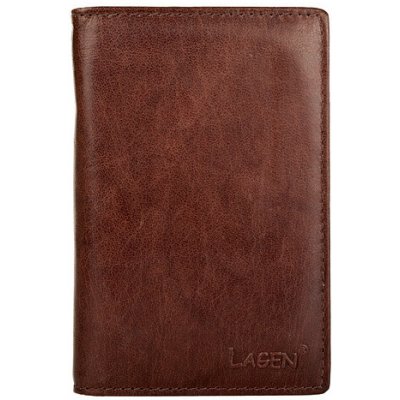 Lagen Kožená dokladovka V-260 hnědá – Zboží Živě