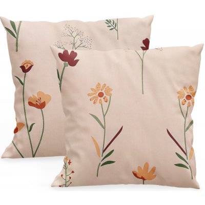 Xpose bavlna DIVOKÉ MÁKY béžový 2ks Bavlna RENFORCÉ 40 x 40 cm – Zboží Dáma