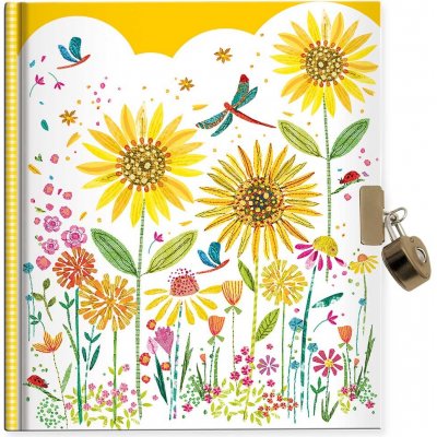 Argus Zápisník se zámkem Flowers Stitch 1442-0364 – Zboží Mobilmania