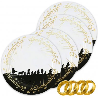 Talíře Talíře The Lord of the Rings, (4x) 21 cm – Sleviste.cz