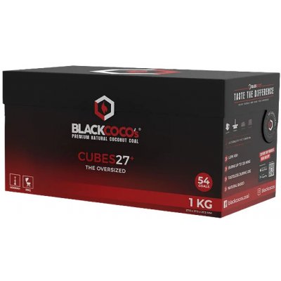 BLACKCOCO´s C27 kokosové uhlíky brikety 1kg – Zboží Dáma