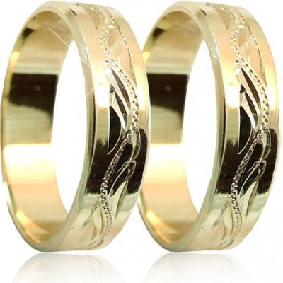 Zlatnictví Zlatíčko Snubní prsteny ze žlutého zlata 04.S37R – Zboží Mobilmania