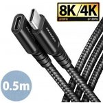 Axagon BUCM32-CF05AB prodlužovací USB-C (M) USB-C (F), 0.5m – Zboží Živě