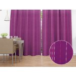 Biante Bavlněný závěs Olivia OL-002 Proužky na fialovém 140x150 cm – Hledejceny.cz
