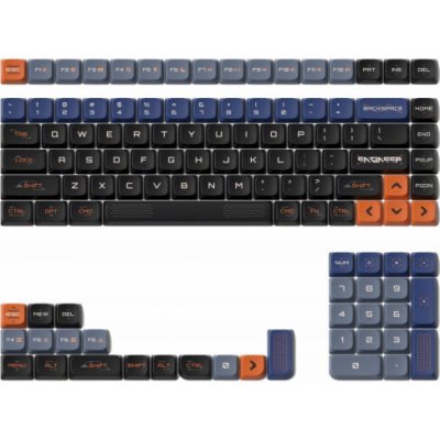 Nuphy Space Engineer NSA Dye-sub PBT Keycaps for Dark Keyboards – Zboží Živě