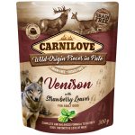 Carnilove Paté Venison with Strawberry Leaves 300 g – Sleviste.cz