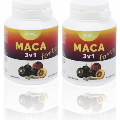 Adiel Maca 3v1 forte 2 x 90 kapslí – Hledejceny.cz