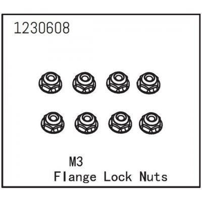 Absima Flange Lock Nut M3 8 – Hledejceny.cz