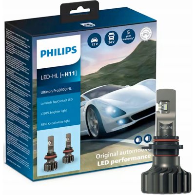 Philips Ultinon Pro9100 HL H11-LED PGJ19-2 12/24V 13,2W 11362U91X2 2 ks – Hledejceny.cz
