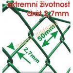 Poplastované pletivo 160 cm zelené 2,7 mm – Sleviste.cz