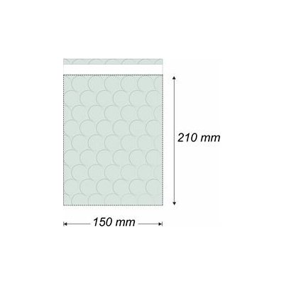 Bublinkový sáček A5 150 x 210 + 50 mm, klopa s lepicí páskou – Sleviste.cz