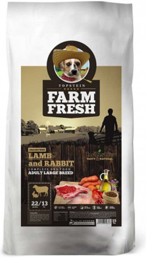 Topstein Farm Fresh Lamb a Rabbit ad Large Breed Grain Free 15 kg