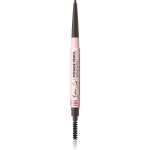 Eveline Cosmetics Brow & Go! voděodolná tužka na obočí s kartáčkem Dark Brown 4 g – Zboží Dáma