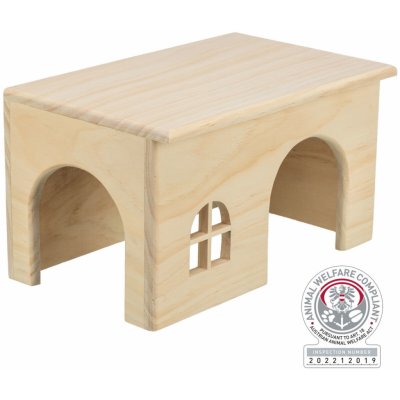 Trixie Dřevěný domek s rovnou střechou 28 x 16 x 18 cm např. morče – Hledejceny.cz