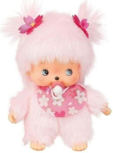 Monchhichi růžová holka Mončiči 15 cm