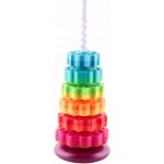 KIK Duhová věž s pyramidou a spirálou na stohování – Zboží Mobilmania