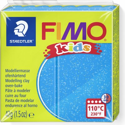 Fimo Staedtler kids modrá se třpytkami 42 g – Zbozi.Blesk.cz