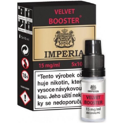 IMPERIA Velvet Booster 15mg - 5x10ml (VG80/PG20) – Zboží Dáma