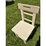 Dřevotéka Dřevěná židle 4738 přírodní smrkové dřevo – Zboží Dáma