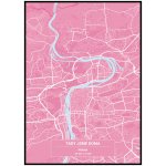 Jen tak z lásky Plakát Mapa vašeho místa Rozměr plakátu: 30 x 40 cm, Barevná varianta: Bílá – Hledejceny.cz