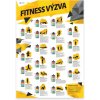 Nástěnné mapy Stírací plakát – Fitness výzva s 20 cviky