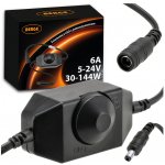 BERGE Stmívač LED pásků 12V/24V s nastavitelným potenciometrem 6A BAS008 – Hledejceny.cz
