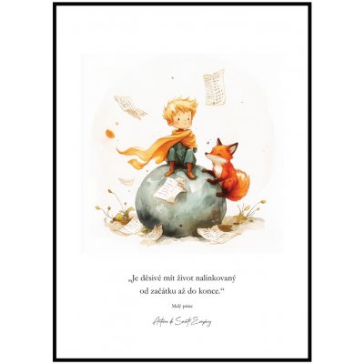 Jen tak z lásky Plakát Malý princ - Nalinkovaný život Rozměr plakátu: A4 (21 x 29,7 cm) – Hledejceny.cz