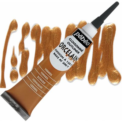 Pébéo Porcelaine 150 kontura 20 ml červená rumělka – Hledejceny.cz