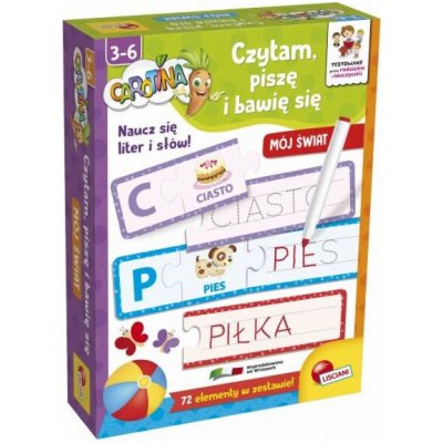 Lisciani LISCIANI CAROTINA HRAJI, ČTU A PÍŠU SVŮJ SVĚT – Hledejceny.cz