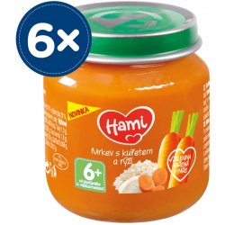 Hami Mrkev s kuřetem a rýží 6 x 125 g