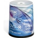 TDK DVD-R 4,7GB 16x, cakebox, 100ks (T19479)