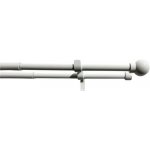 Dvojitá záclonová souprava roztaž. Koule 16/19 mm bílá, 120 - 230 cm – Hledejceny.cz
