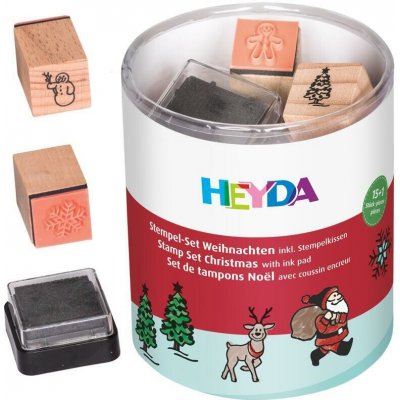 HEYDA Dřevěná razítka vánoce – Zboží Mobilmania