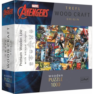 TREFL Wood Craft Origin Marvel Avengers 1000 dílků – Sleviste.cz