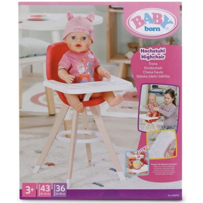 Zapf Baby Born jídelní židlička pro panenky červená – Hledejceny.cz