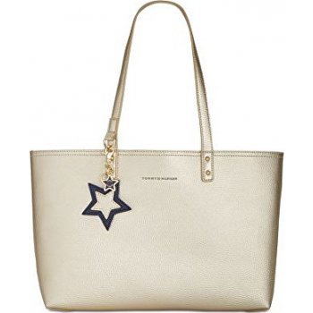 Tommy Hilfiger kabelka Pebble shopper Tote gold