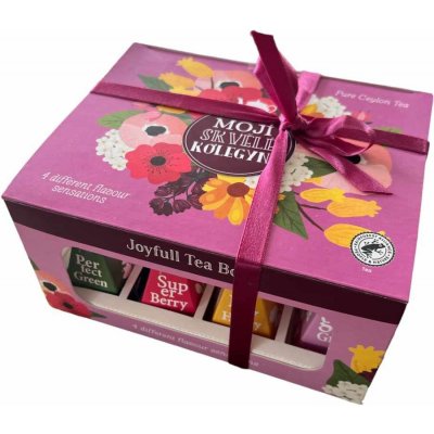 Bohemia Gifts Dárková sada čajů Pyramid Tea Box pro kolegyni 12 x 2 g